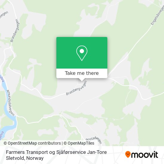 Farmers Transport og Sjåførservice Jan-Tore Sletvold map