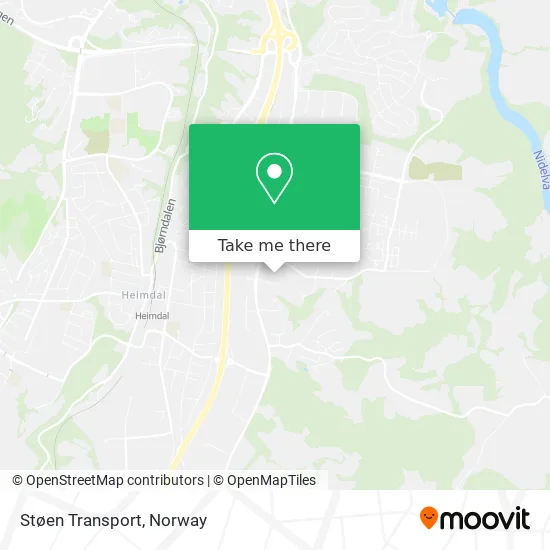 Støen Transport map