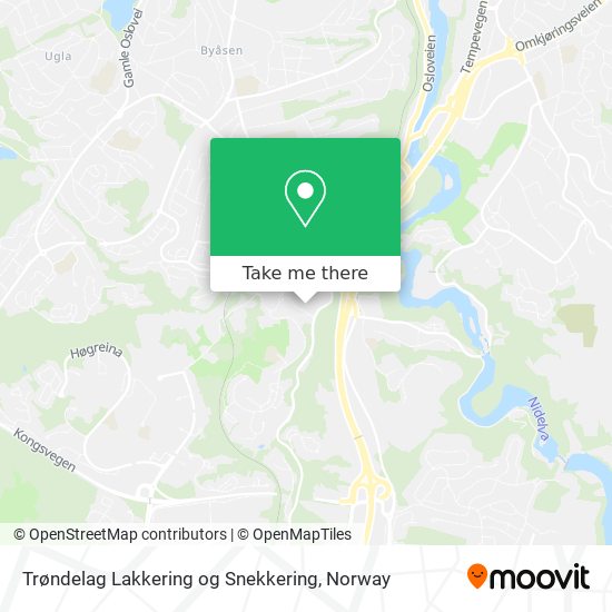 Trøndelag Lakkering og Snekkering map