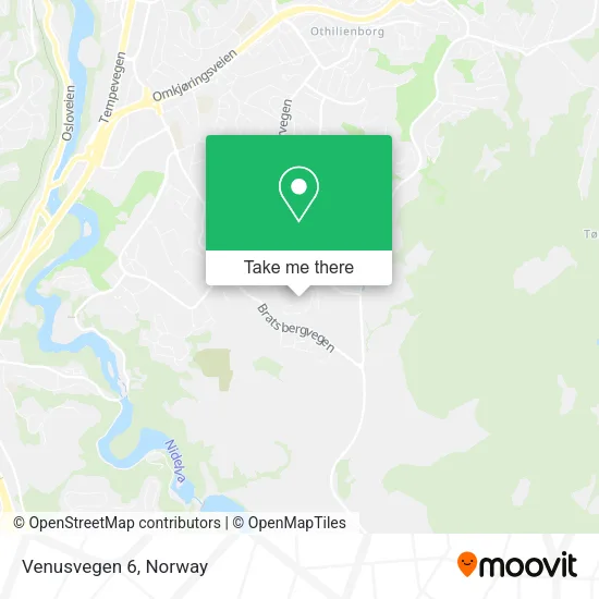 Venusvegen 6 map