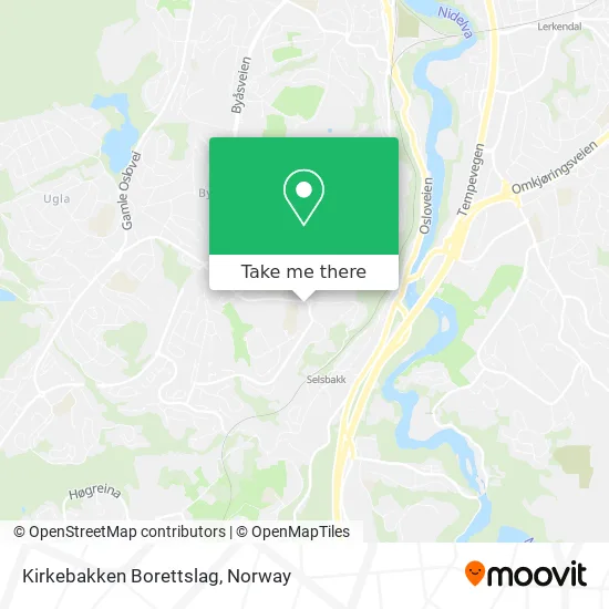 Kirkebakken Borettslag map