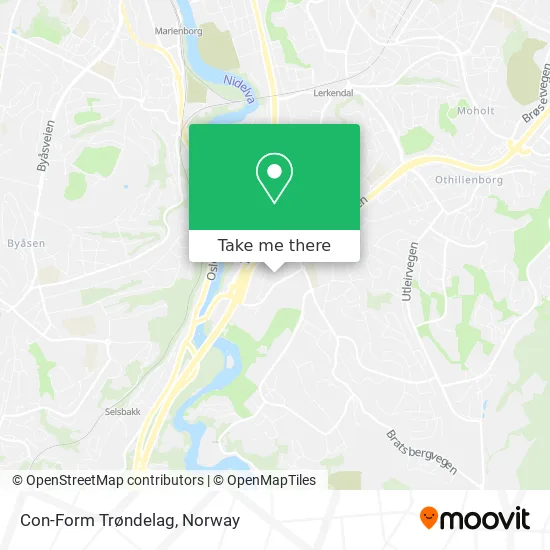 Con-Form Trøndelag map