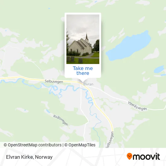 Elvran Kirke map