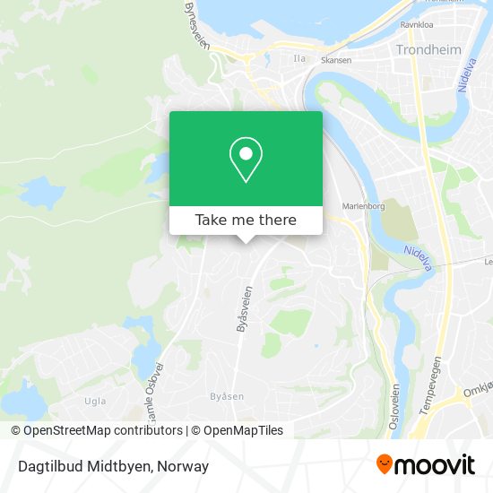 Dagtilbud Midtbyen map