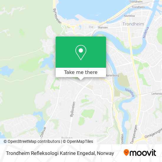Trondheim Refleksologi Katrine Engedal map