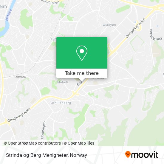 Strinda og Berg Menigheter map