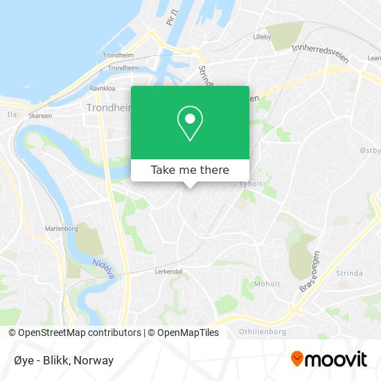 Øye - Blikk map