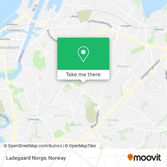 Ladegaard Norge map