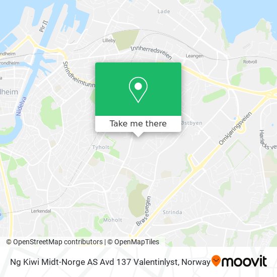 Ng Kiwi Midt-Norge AS Avd 137 Valentinlyst map