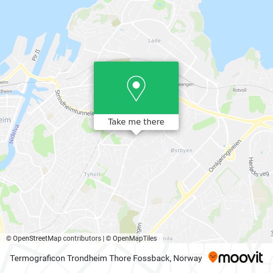 Termograficon Trondheim Thore Fossback map