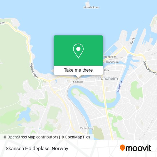 Skansen Holdeplass map