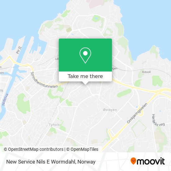 New Service Nils E Wormdahl map