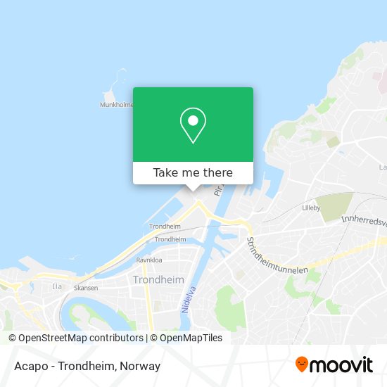 Acapo - Trondheim map