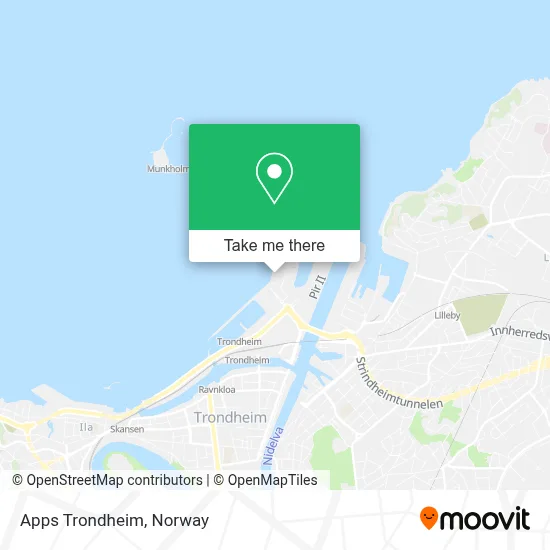 Apps Trondheim map