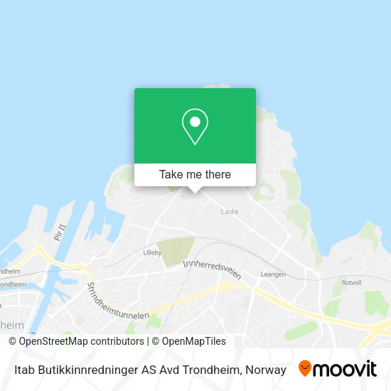 Itab Butikkinnredninger AS Avd Trondheim map