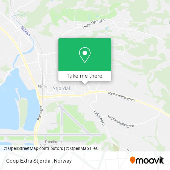 Coop Extra Stjørdal map