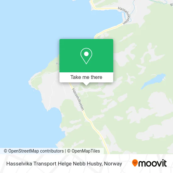 Hasselvika Transport Helge Nebb Husby map