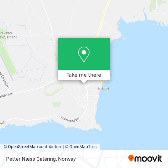 Petter Næss Catering map