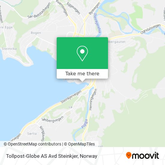 Tollpost-Globe AS Avd Steinkjer map