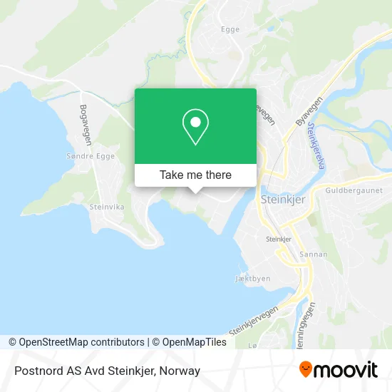 Postnord AS Avd Steinkjer map