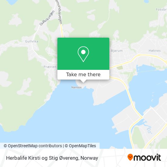 Herbalife Kirsti og Stig Øvereng map