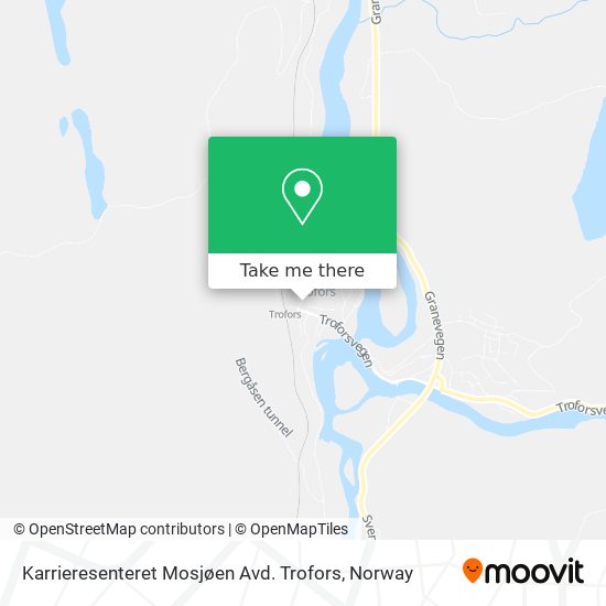 Karrieresenteret Mosjøen Avd. Trofors map