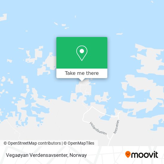 Vegaøyan Verdensavsenter map