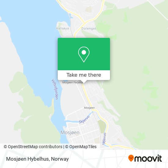 Mosjøen Hybelhus map