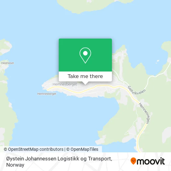 Øystein Johannessen Logistikk og Transport map