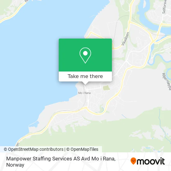 Manpower Staffing Services AS Avd Mo i Rana map