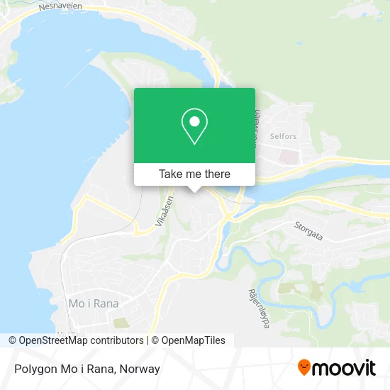 Polygon Mo i Rana map