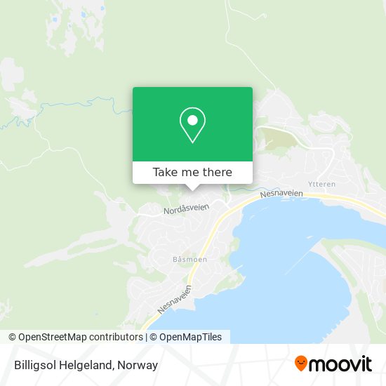 Billigsol Helgeland map