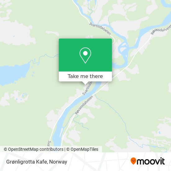 Grønligrotta Kafe map