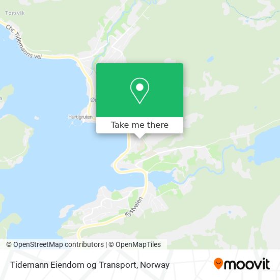 Tidemann Eiendom og Transport map