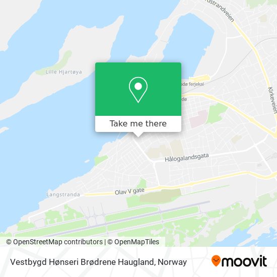 Vestbygd Hønseri Brødrene Haugland map