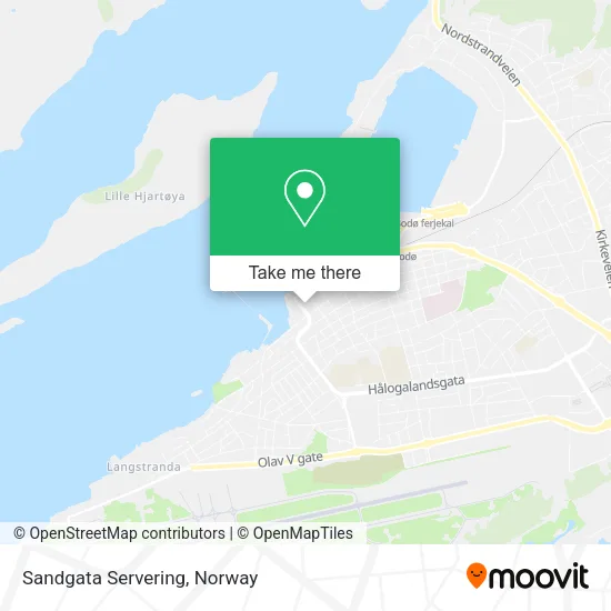 Sandgata Servering map