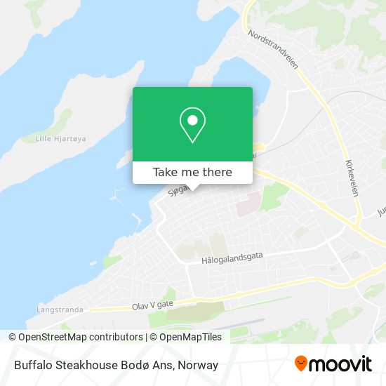 Buffalo Steakhouse Bodø Ans map