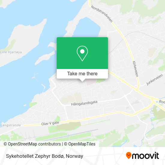 Sykehotellet Zephyr Bodø map