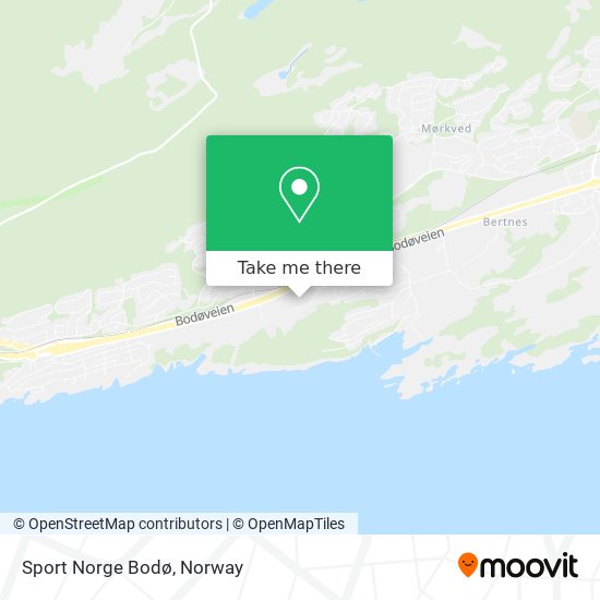 Sport Norge Bodø map