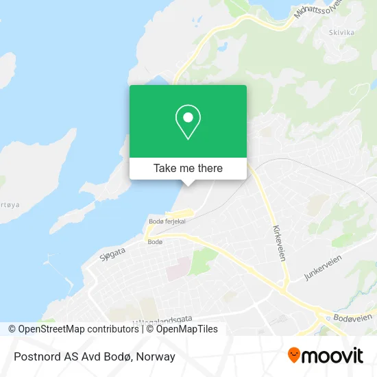 Postnord AS Avd Bodø map