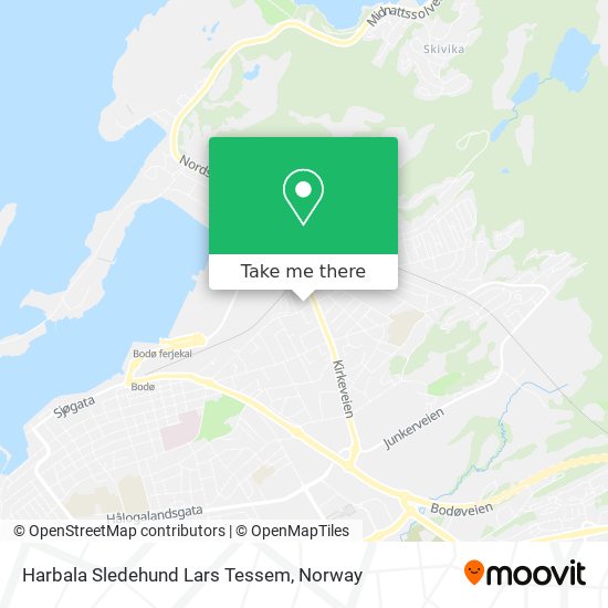 Harbala Sledehund Lars Tessem map