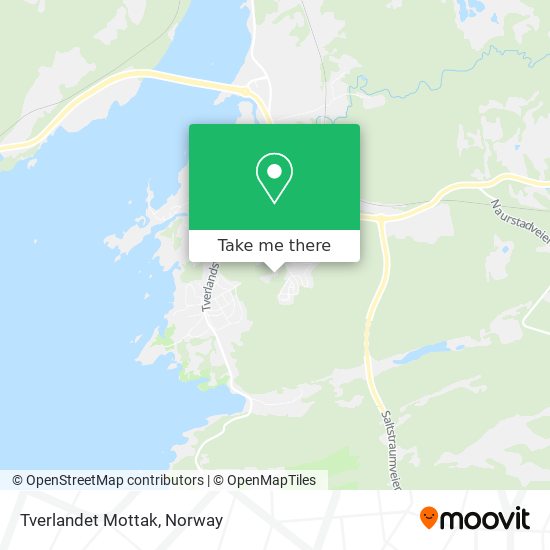 Tverlandet Mottak map