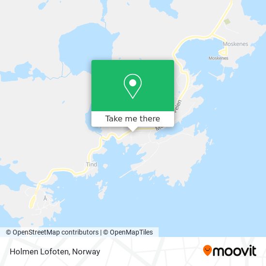 Holmen Lofoten map