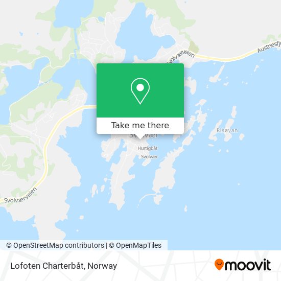 Lofoten Charterbåt map