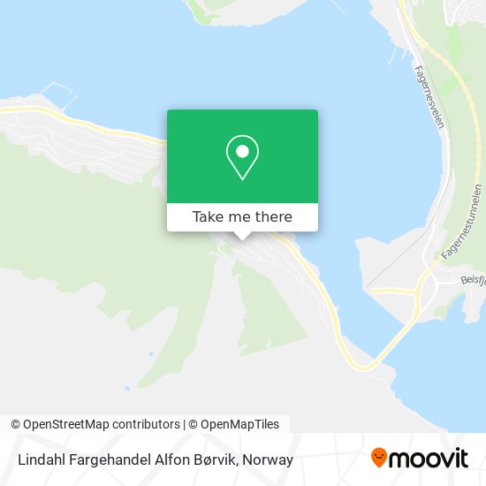 Lindahl Fargehandel Alfon Børvik map