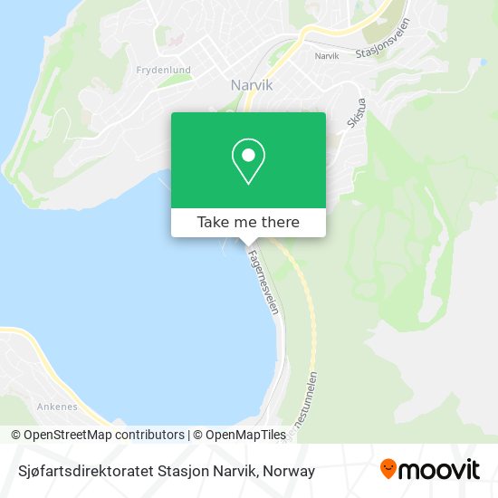 Sjøfartsdirektoratet Stasjon Narvik map