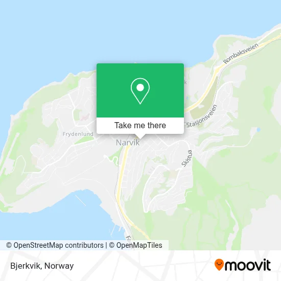 Bjerkvik map
