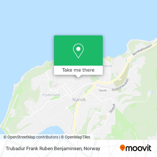 Trubadur Frank Ruben Benjaminsen map