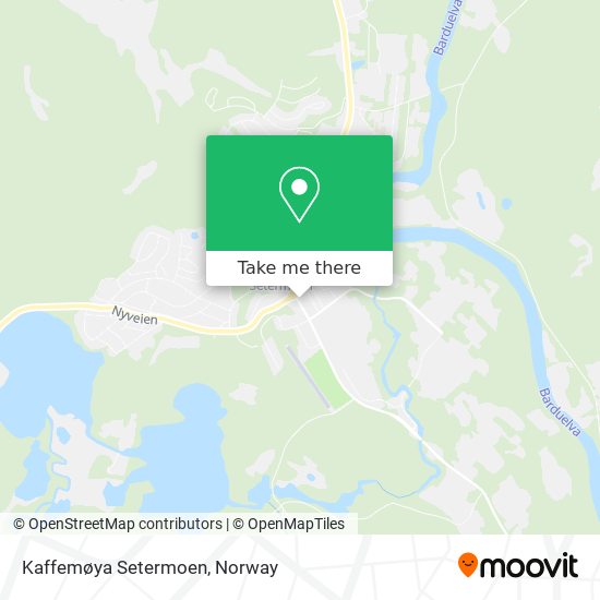 Kaffemøya Setermoen map