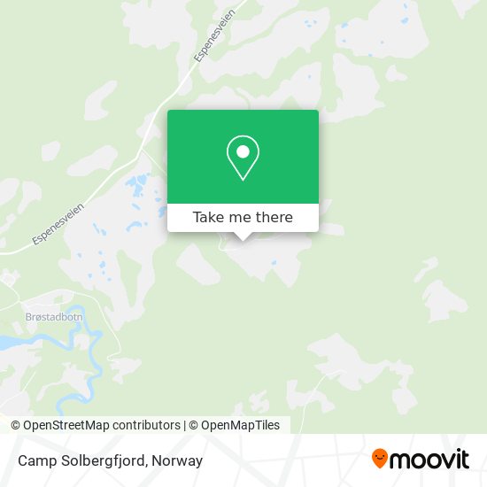 Camp Solbergfjord map